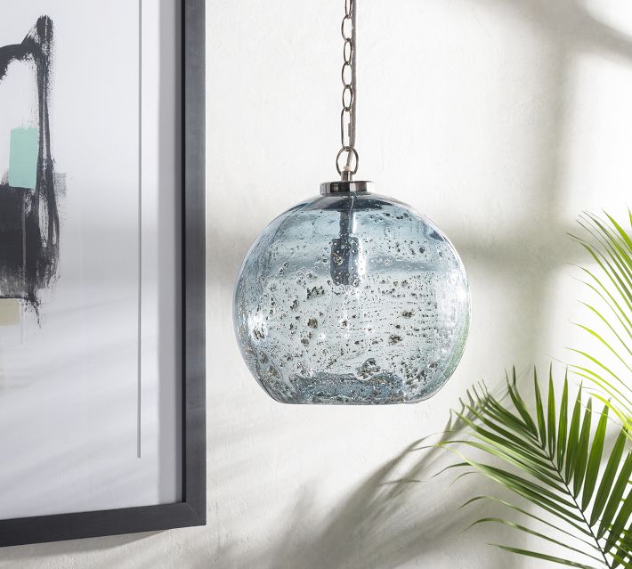 Pottery Barn ガラス/天井照明　① Dundee Glass Pendant (11') | Pottery Barn
