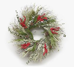Dried Tidings of Comfort And Joy Wreath