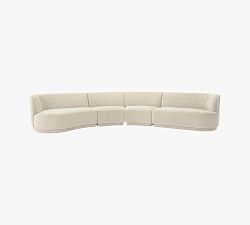 Farrow 4-Piece Curved Chaise Sectional