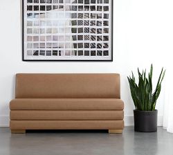 Graden Faux Leather Banquette