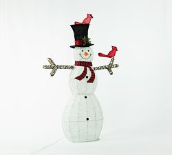 Lit Frosty Snowman