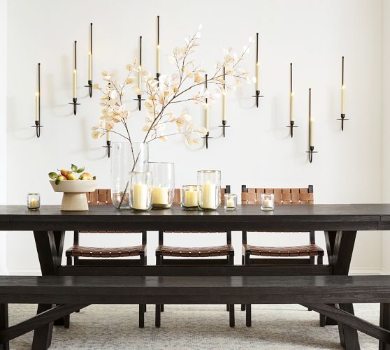 Rio Bronze Wall Mount Candle Holders