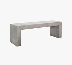 Adonis Concrete Outdoor Dining Bench