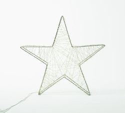 Lit Silver Stars