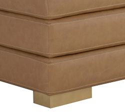 Graden Faux Leather Banquette