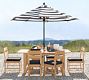 Malibu Teak Rectangular Extendable Outdoor Dining Table (75"-105")