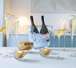 Mouth Blown Dual Champagne Bucket