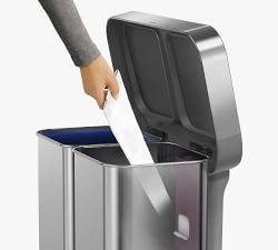 Simplehuman® 58 Liter Step Trash Can - Dual Compartment