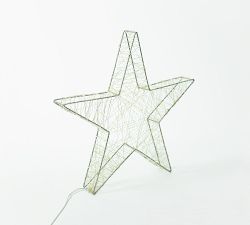 Lit Silver Stars