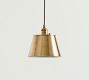 Tapered Metal Shade Cord Pendant (10"-13")