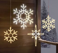 Warm White LED Folding Snowflake
