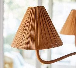 Dayna Round Rattan Chandelier (30" - 40")