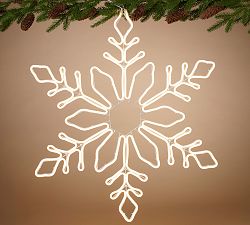 Lit Neon Snowflake