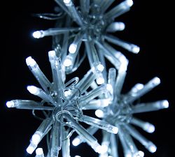 Lit Twinkling Cluster Stars with Blue Flash