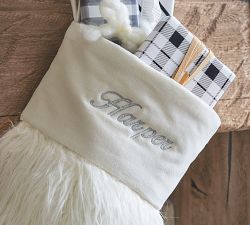 Mongolian Faux Fur  Stocking