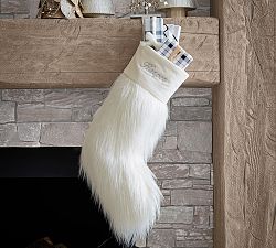 Mongolian Faux Fur  Stocking