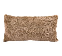 Illya Shortwool Curly Sheepskin Lumbar Pillow