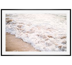 Open Box: Waves by Justine Milton with Mat, 28" x 42" - Black