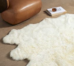 Patton Large Lambskin Hide Rug
