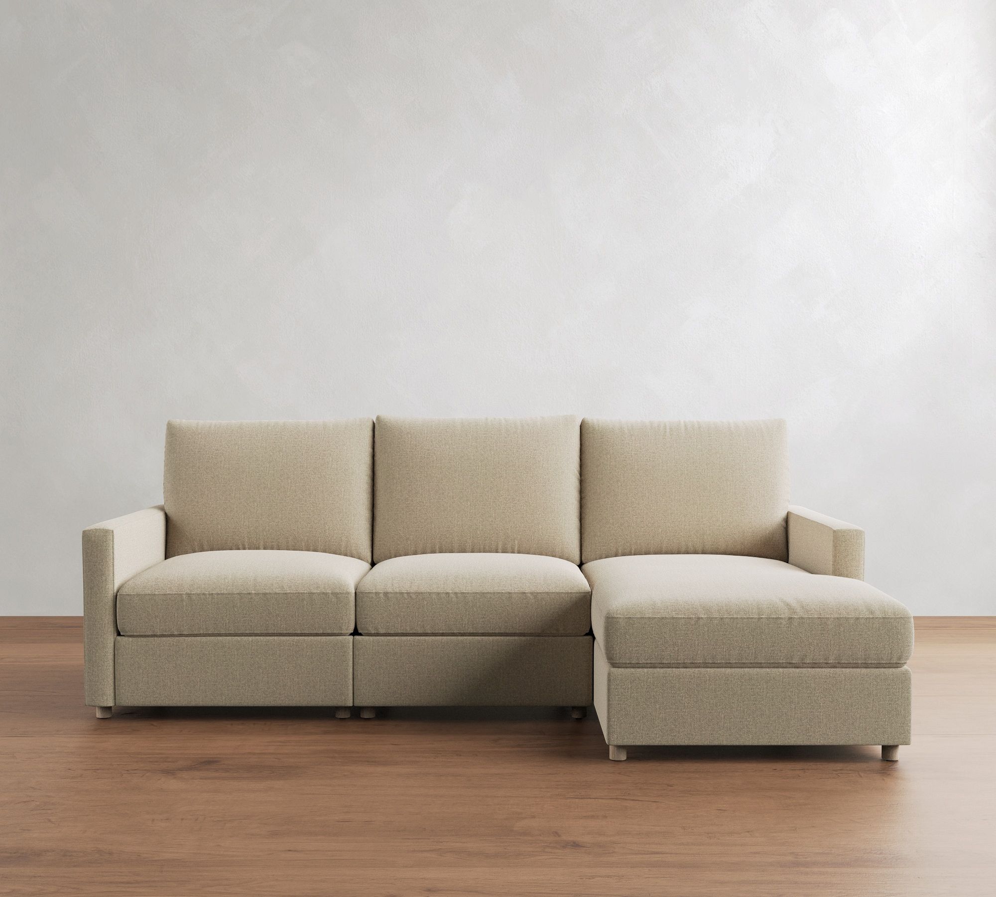 Westwood Slim Arm Power Reclining Chaise Sectional (104"-160")