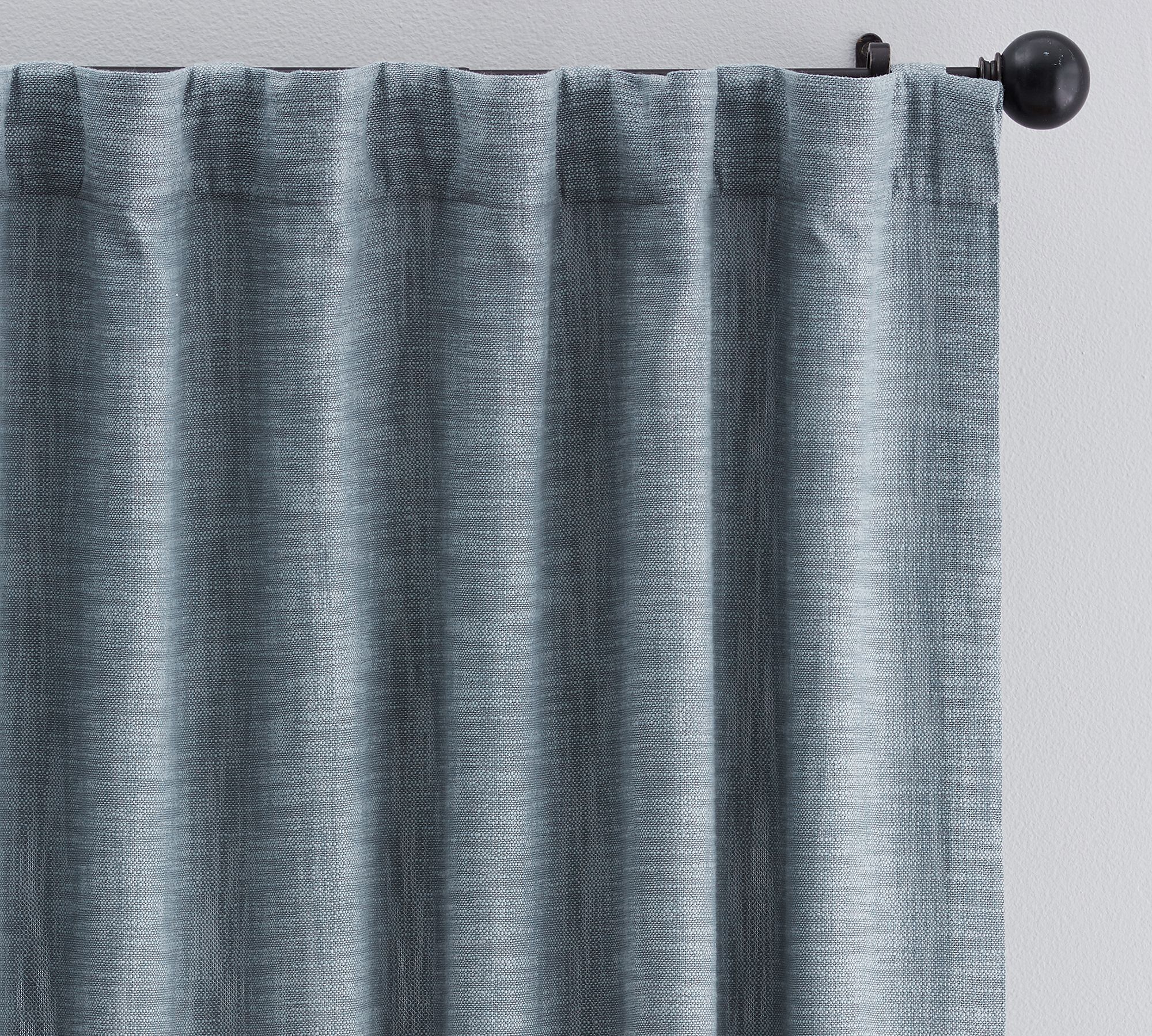 Seaton Textured Cotton Curtain - thumbnail 2