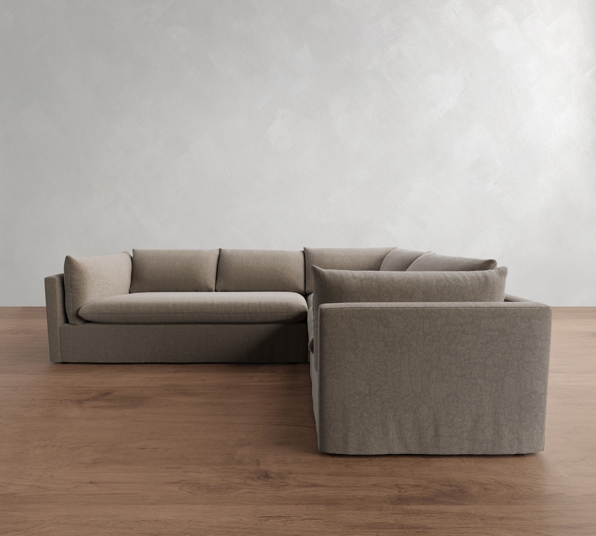 Palmetto Slipcovered 3-Piece Sectional (116")