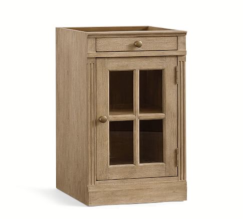 17.5" Glass Door Cabinet
