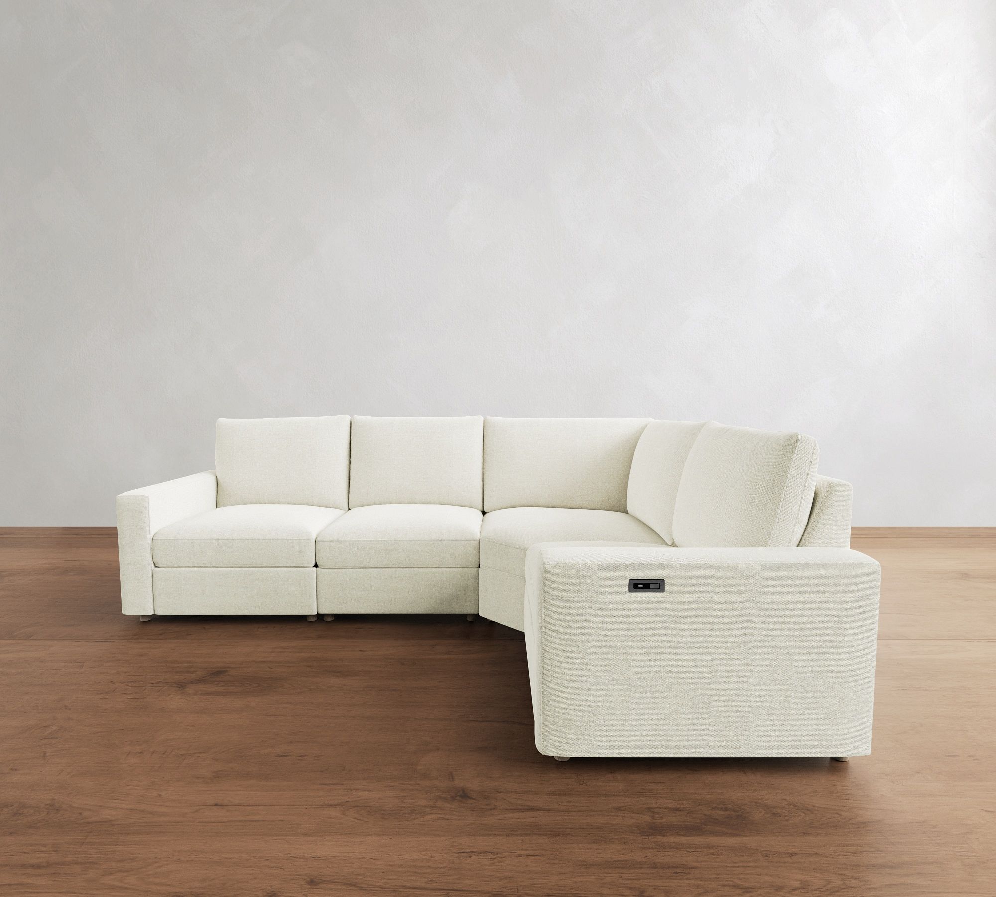 Westwood Square Arm Power Reclining Reversible Wedge Sectional (119"-131")