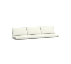 Malibu Outdoor Cushion Grand Outdoor Sofa, High Performance Canvas; White