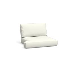 Huntington Sectional Outdoor Cushion Cover LA Slope Arm, High Performance Canvas; White