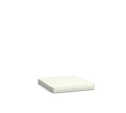 Torrey Cushion Cover outdoor Dining Square Armchair, High Performance Canvas; White