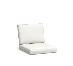 Indio /RA/LA/Occ Outdoor Chair Cushion, High Performance Recycled Canvas; Frost