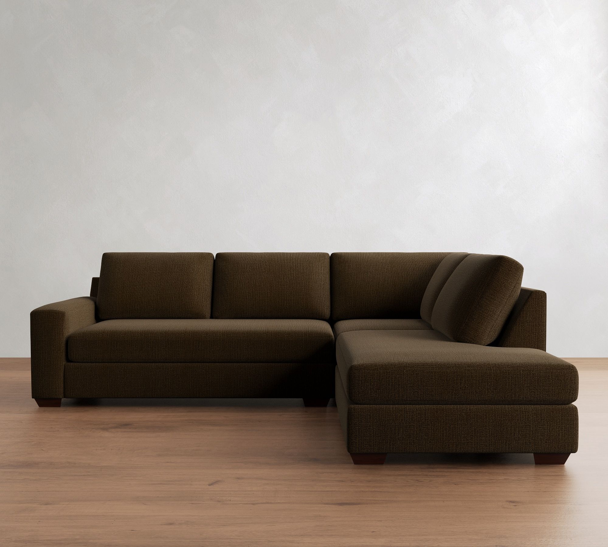Big Sur Square Arm 3-Piece Bumper Sectional (114")