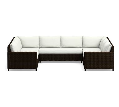 Torrey Square Arm 5pc Sectional Cushion Covers thumbnail 5