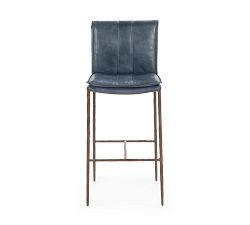 Steiner Leather Bar Stool
