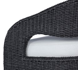 Encinitas Wicker Outdoor Curved Dining Armchair