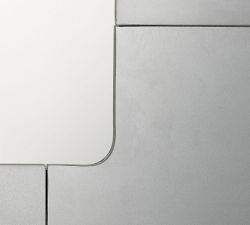 Handfinished Elemental Antique Mercury Glass Mirror