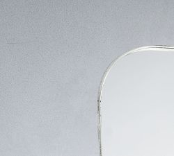 Handfinished Elemental Antique Mercury Glass Mirror