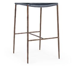 Steiner Leather Bar Stool