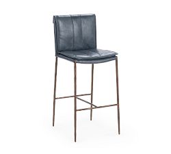 Steiner Leather Bar Stool