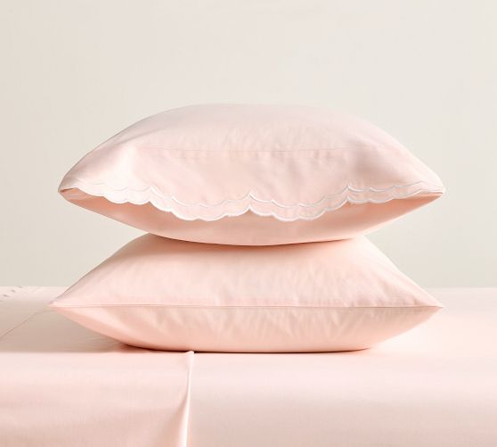 Cynthia Rowley Scalloped Embroidered Pillowcases