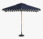 Premium 10' Rectangular Portofino Patio Umbrella &ndash; Teak Frame​
