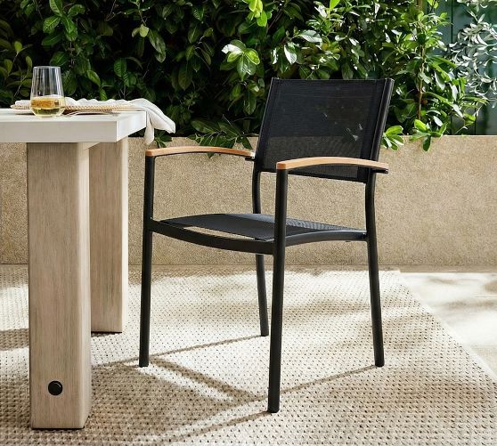 Santa Ana Mesh Dining Armchair, Set of 4 by Pottery Barn