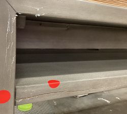 Open Box: Byron Waterfall Grand Console Table (84") - Mason Gray