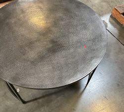 Open Box: Duke Round Metal Nesting Coffee Table, Large (36" Diam) - Bronze