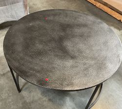 Open Box: Duke Round Metal Nesting Coffee Table, Large (36" Diam) - Bronze