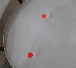 Open Box: Maison Leather Low Back Swivel Counter Stool (24") - Statesville Pebble, Bronze