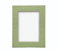 Open Box: Faux Grasscloth Frame (5" x 7") - Green