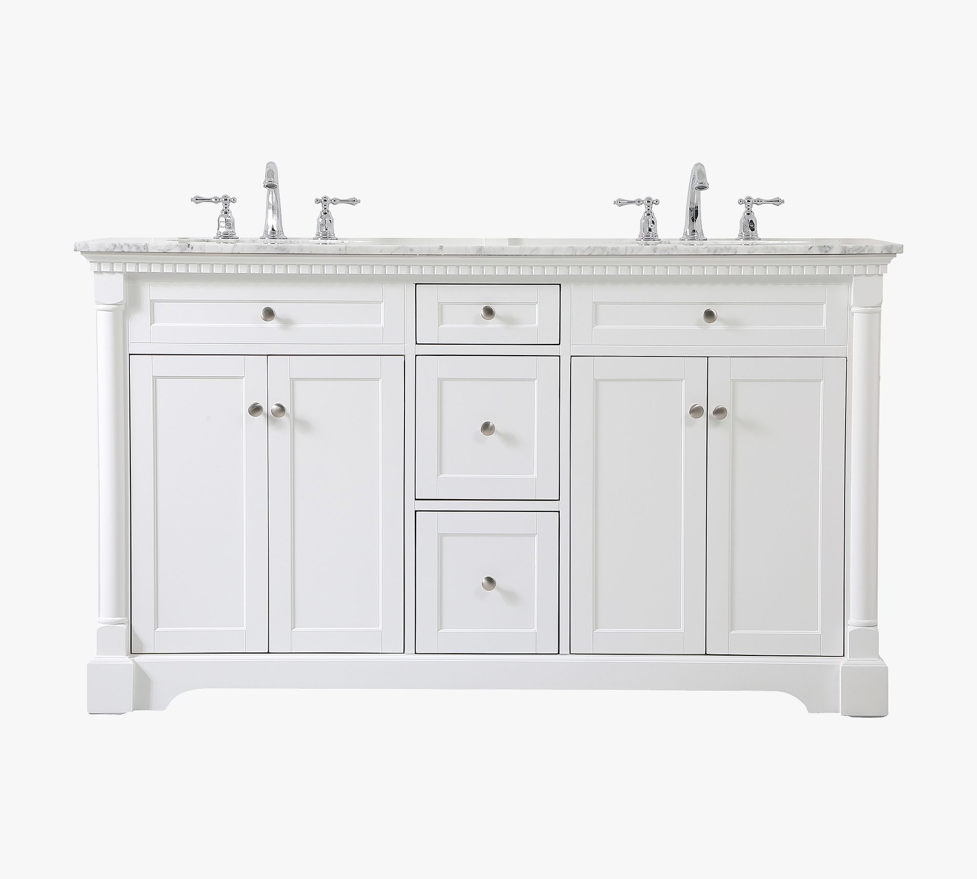 Lorenz 60" Double Sink Vanity - thumbnail 2