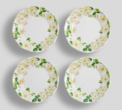 Monique Lhuillier Riviera Floral Melamine Appetizer Plates - Set of 4